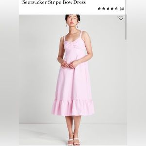 Kate spade seer sucker bow dress